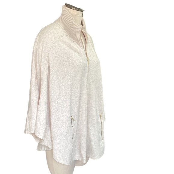 Chico’s ZENERGY Tinah Poncho Cardigan Jacket Sz 3 (XL/16) Oatmeal Beige #24N - Picture 7 of 12